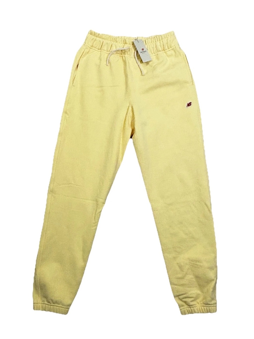 New Balance Made In USA  Sweatpants Mens Sz M Maize Yellow  MIUSA MP21547 MZ